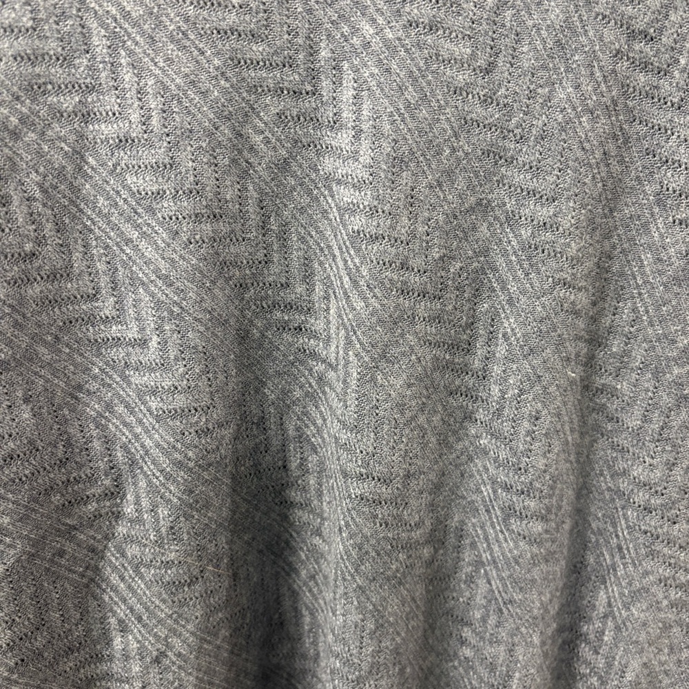NWT Democracy Dolman Sleeve Sweater Herringbone Pattern Dusty Blue Size 1x - Picture 3 of 8